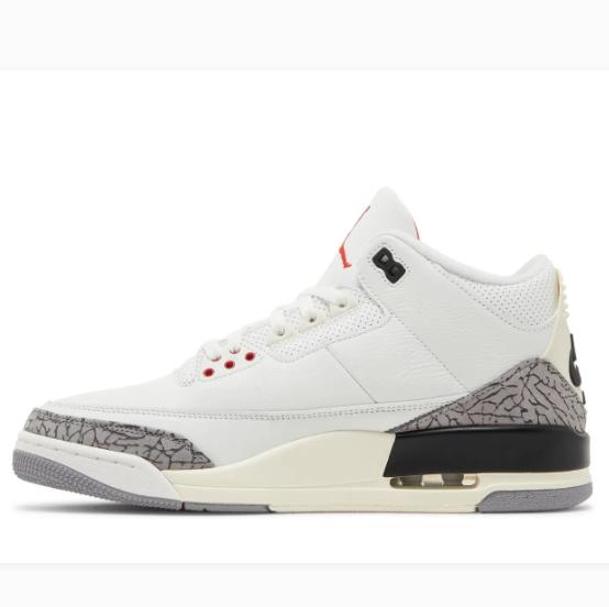 White & Black Elephant-Print Mid-Top Sneakers
