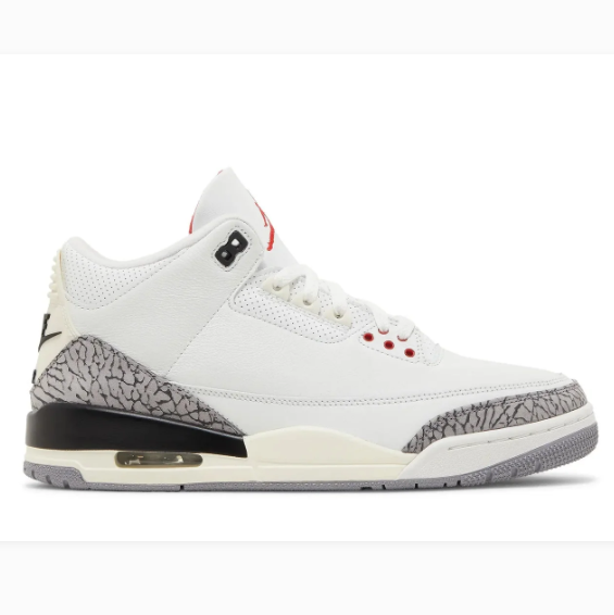 White & Black Elephant-Print Mid-Top Sneakers