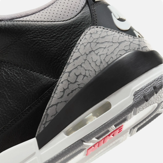 Black & Gray Elephant-Print Mid-Top Sneakers