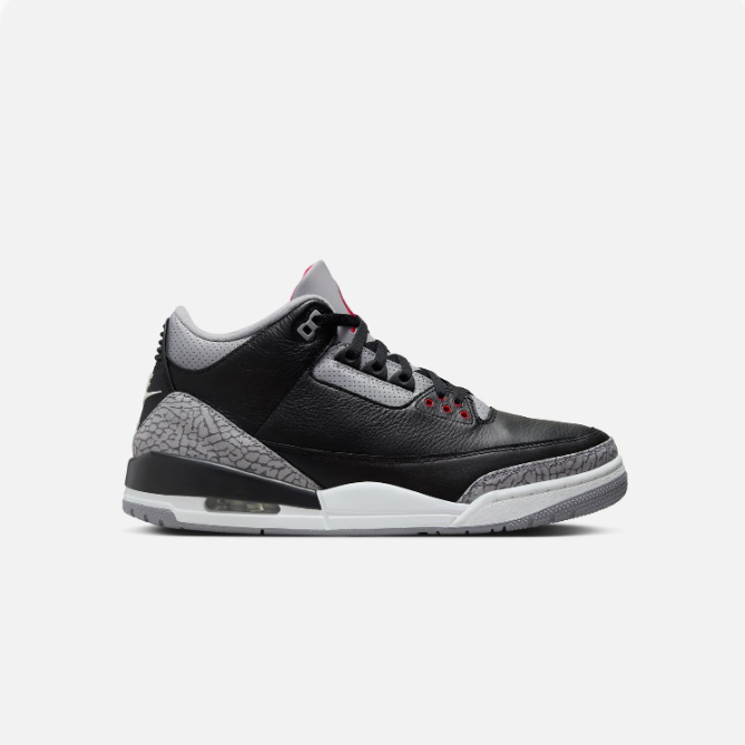 Black & Gray Elephant-Print Mid-Top Sneakers