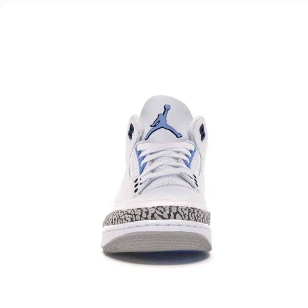 White & Light Blue Elephant-Print Mid-Top Sneakers
