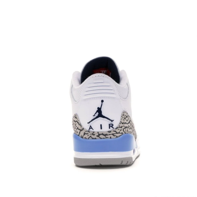 White & Light Blue Elephant-Print Mid-Top Sneakers